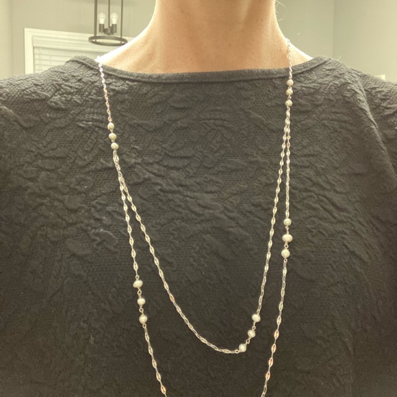 Evie & Emma fine silver plated necklace - Picture 3 of 9